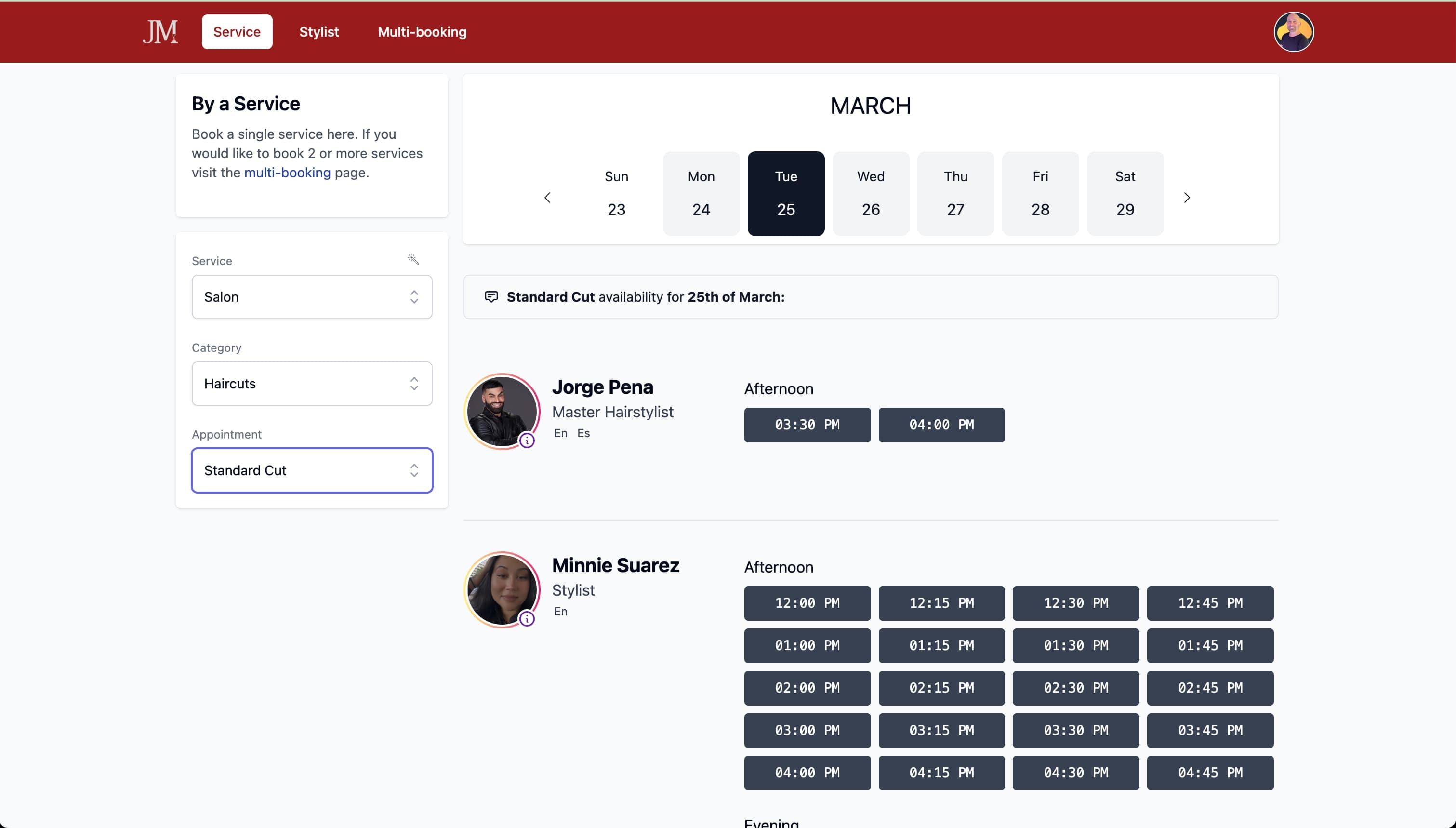 Booking System